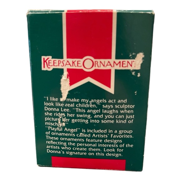 HALLMARK 1989 Artists’ Favorite Ornament  “Playful Angel” Sculpted By Donna Lee - Picture 3 of 8